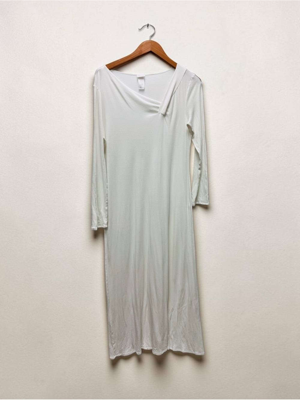 Hanro of Switzerland White Long Sleeve Nightgown Medium 10/12 US
